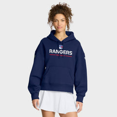New York Rangers Fanatics Women's Authentic Pro Primary Pullover Hoodie - Navy - NHL 202492973