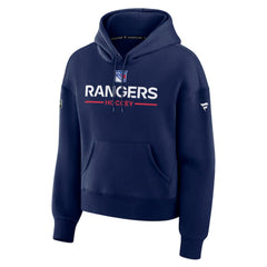 New York Rangers Fanatics Women's Authentic Pro Primary Pullover Hoodie - Navy - NHL 202492973