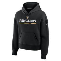 Pittsburgh Penguins Fanatics Women's Authentic Pro Primary Pullover Hoodie - Black - NHL 202492984