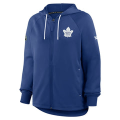 Toronto Maple Leafs Fanatics Women's Authentic Pro Rink Raglan Full-Zip Hoodie - Blue - NHL 202493221