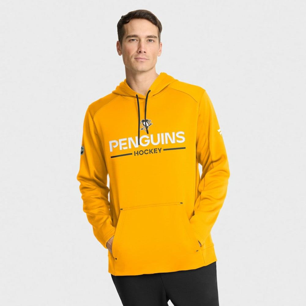 Pittsburgh Penguins Fanatics Authentic Pro Rink Hoodie - Gold - NHL 202494027