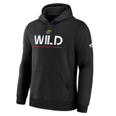 Minnesota Wild Fanatics Authentic Pro Primary Hoodie - Black - NHL 202494083