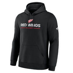 Detroit Red Wings Fanatics Authentic Pro Primary Hoodie - Black - NHL 202494085