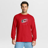 Carolina Hurricanes Fanatics Authentic Pro Property Of Practice Long Sleeve T-Shirt - Red - NHL 202494490