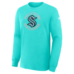 Seattle Kraken Fanatics Authentic Pro Property Of Practice Long Sleeve T-Shirt - Light Blue - NHL 202494521