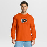 Philadelphia Flyers Fanatics Authentic Pro Property Of Practice Long Sleeve T-Shirt - Orange - NHL 202494533