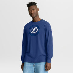 Tampa Bay Lightning Fanatics Authentic Pro Property Of Practice Long Sleeve T-Shirt - Blue - NHL 202494536