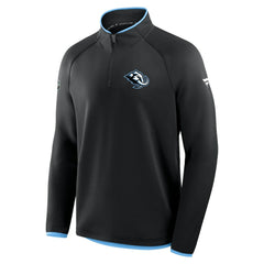 Utah Mammoth Fanatics Authentic Pro Rink Raglan Quarter-Zip Pullover - Black - NHL 202495202