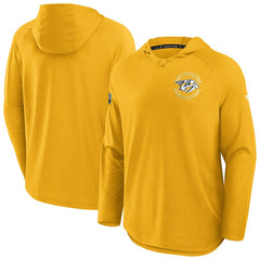 Nashville Predators Fanatics Authentic Pro Rink Hoodie - Gold - NHL 202495236