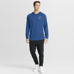 St. Louis Blues Fanatics Authentic Pro Rink Hoodie - Heather Blue - NHL 202495260