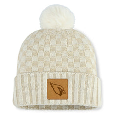 Fanatics Arizona Cardinals Women's Nickel Cuffed Knit Hat with Pom Natural