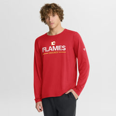Calgary Flames Fanatics Authentic Pro Rink Tech Long Sleeve T-Shirt - Red - NHL 202495521