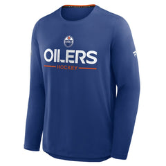Edmonton Oilers Fanatics Authentic Pro Rink Tech Long Sleeve T-Shirt - Royal - NHL 202495528