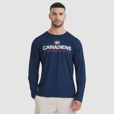 Montreal Canadiens Fanatics Authentic Pro Rink Tech Long Sleeve T-Shirt - Navy - NHL 202495532