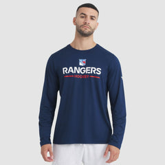 New York Rangers Fanatics Authentic Pro Rink Tech Long Sleeve T-Shirt - Navy - NHL 202495536