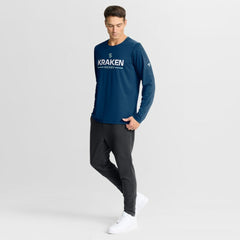 Seattle Kraken Fanatics Authentic Pro Rink Tech Long Sleeve T-Shirt - Navy - NHL 202495543