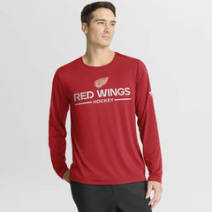 Detroit Red Wings Fanatics Authentic Pro Centennial Rink Tech Long Sleeve T-Shirt - Red - NHL 202495551