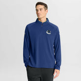 Vancouver Canucks Fanatics Authentic Pro Rink Training Quarter-Zip Pullover - Blue - NHL 202495659