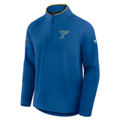 St. Louis Blues Fanatics Authentic Pro Rink Training Quarter-Zip Pullover - Blue - NHL 202495669