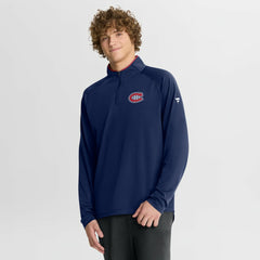 Montreal Canadiens Fanatics Authentic Pro Rink Training Quarter-Zip Pullover - Navy - NHL 202495678