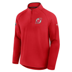 New Jersey Devils Fanatics Authentic Pro Rink Training Quarter-Zip Pullover - Red - NHL 202495684