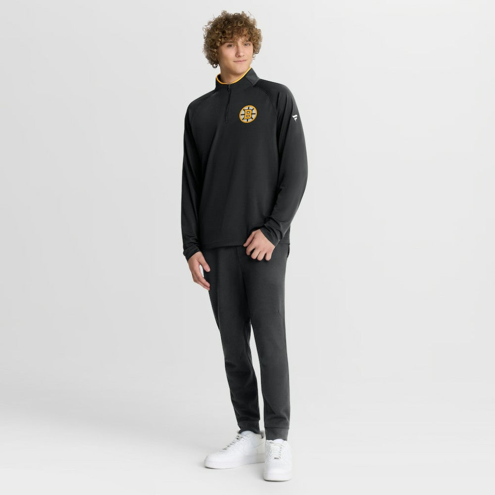 Boston Bruins Fanatics Authentic Pro Rink Training Quarter-Zip Pullover - Black - NHL 202495689