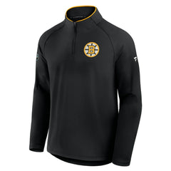 Boston Bruins Fanatics Authentic Pro Rink Training Quarter-Zip Pullover - Black - NHL 202495689