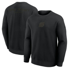 New Jersey Devils Fanatics Authentic Pro Road Tri-Blend Sweatshirt - Black - NHL 202495742