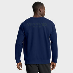 Winnipeg Jets Fanatics Authentic Pro Road Tri-Blend Sweatshirt - Navy - NHL 202495752