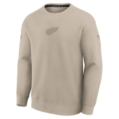 Detroit Red Wings Fanatics Authentic Pro Road Tri-Blend Sweatshirt - Tan - NHL 202495821
