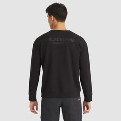 Philadelphia Flyers Fanatics Authentic Pro Road Tri-Blend Sweatshirt - Black - NHL 202495826