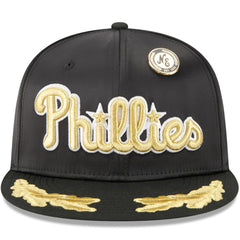 Philadelphia Phillies New Era 2025 59FIFTY Day Gold Leaf 59FIFTY Fitted Hat - Black - New Era Sale