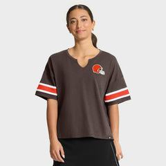 Fanatics Cleveland Browns Women's Redzone Curl Route T-Shirt Brown