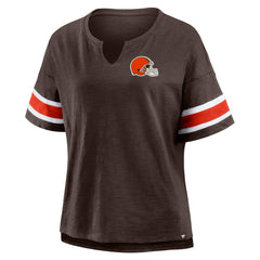 Fanatics Cleveland Browns Women's Redzone Curl Route T-Shirt Brown