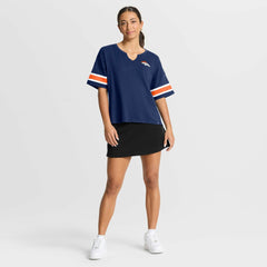 Fanatics Denver Broncos Women's Redzone Curl Route T-Shirt Navy