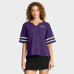 Fanatics Baltimore Ravens Women's Redzone Curl Route T-Shirt Purple