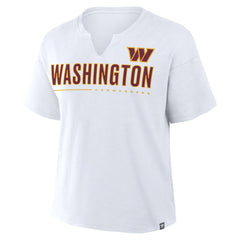 Fanatics Washington Commanders Women's Redzone Slub Boxy T-Shirt White