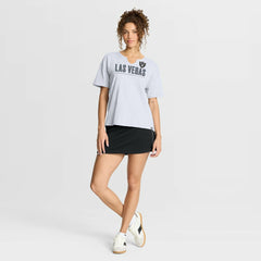Fanatics Las Vegas Raiders Women's Redzone Slub Boxy T-Shirt White