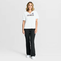 Fanatics Los Angeles Rams Women's Redzone Slub Boxy T-Shirt White