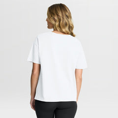 Fanatics New York Giants Women's Redzone Slub Boxy T-Shirt White