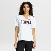Fanatics Denver Broncos Women's Redzone Slub Boxy T-Shirt White