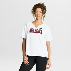 Fanatics Arizona Cardinals Women's Redzone Slub Boxy T-Shirt White