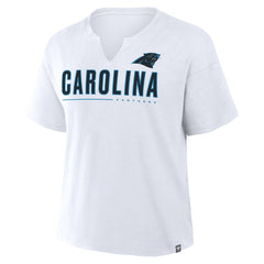Fanatics Carolina Panthers Women's Redzone Slub Boxy T-Shirt White
