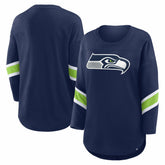 Fanatics Seattle Seahawks Women's Redzone 3/4-Sleeve T-Shirt College Navy