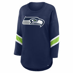 Fanatics Seattle Seahawks Women's Redzone 3/4-Sleeve T-Shirt College Navy