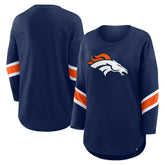 Fanatics Denver Broncos Women's Redzone 3/4-Sleeve T-Shirt Navy
