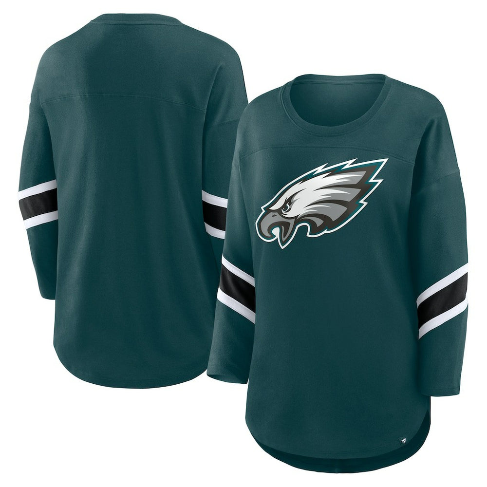 Fanatics Philadelphia Eagles Women's Redzone 3/4-Sleeve T-Shirt Green