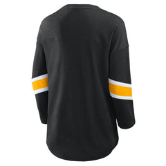 Fanatics Pittsburgh Steelers Women's Redzone 3/4-Sleeve T-Shirt Black