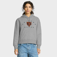 Fanatics Chicago Bears Women's Eligible Receiver Legacy Pullover Hoodie Heather Gray