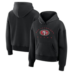 Fanatics San Francisco 49ers Women's Eligible Receiver Legacy Pullover Hoodie Black
